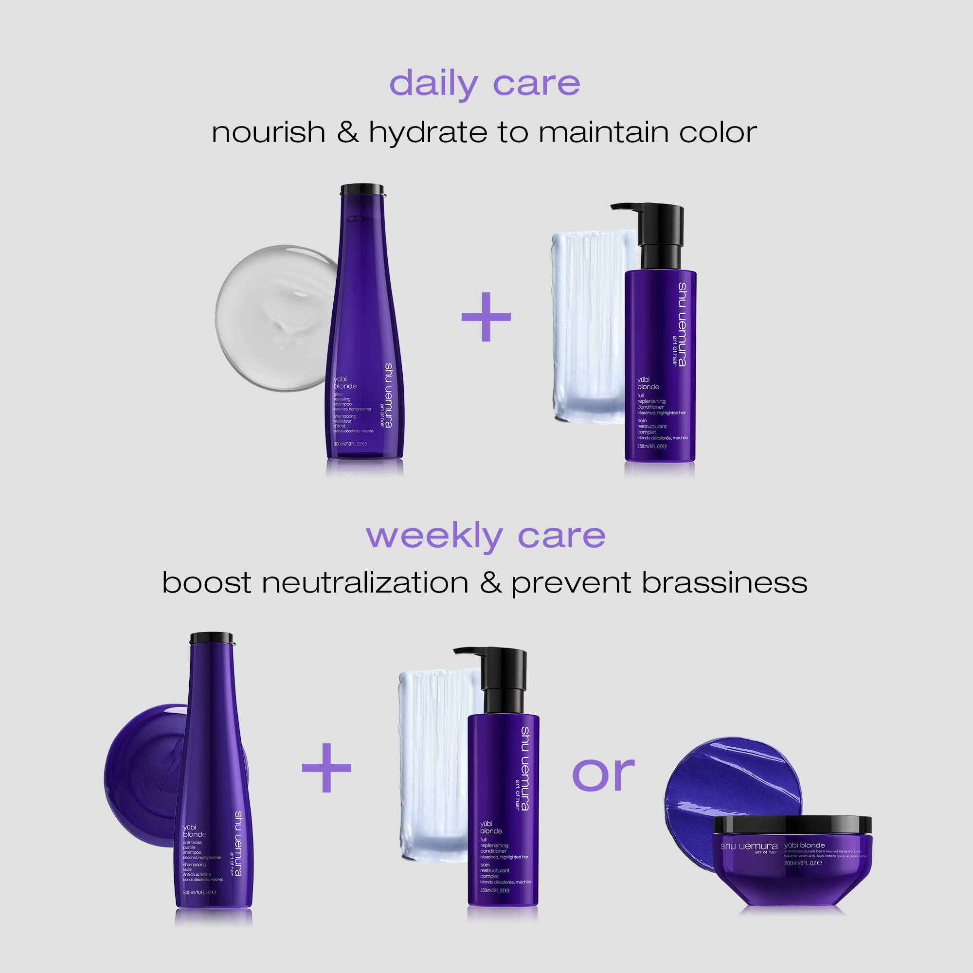 yūbi blonde glow revealing shampoo