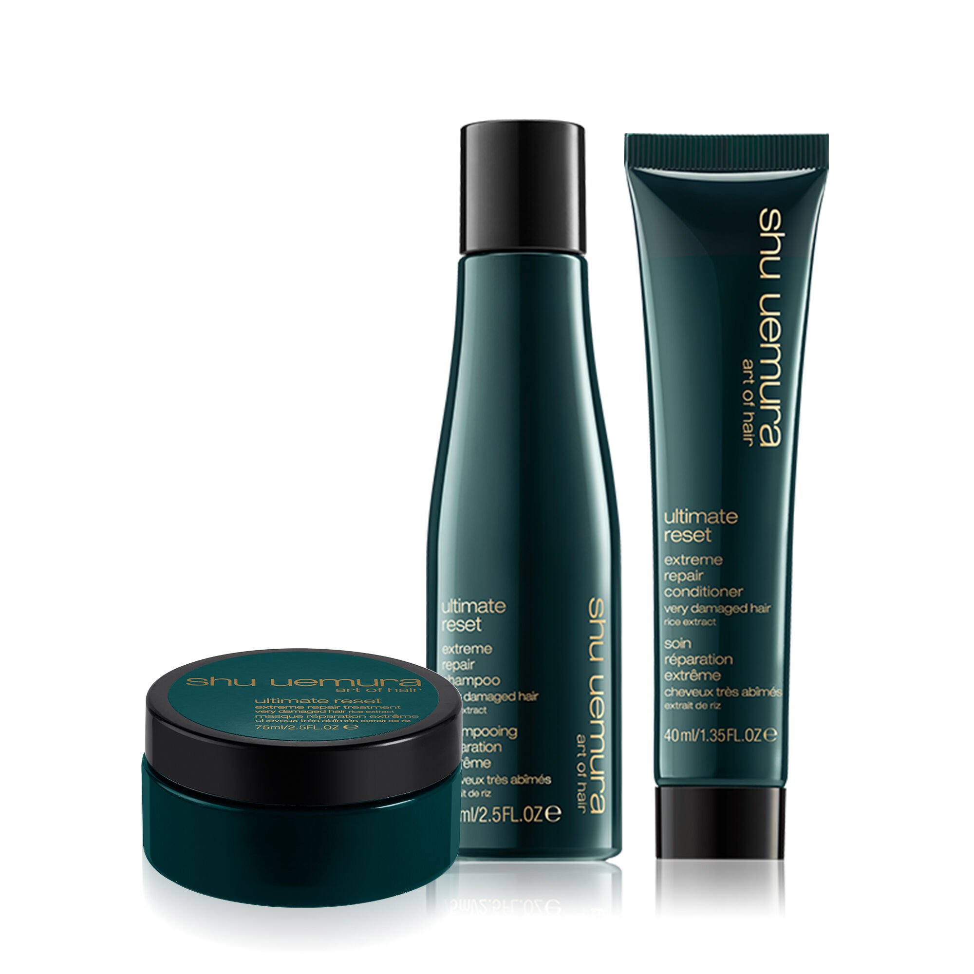 ultimate reset travel haircare set | Shu Uemura Art of Hair
