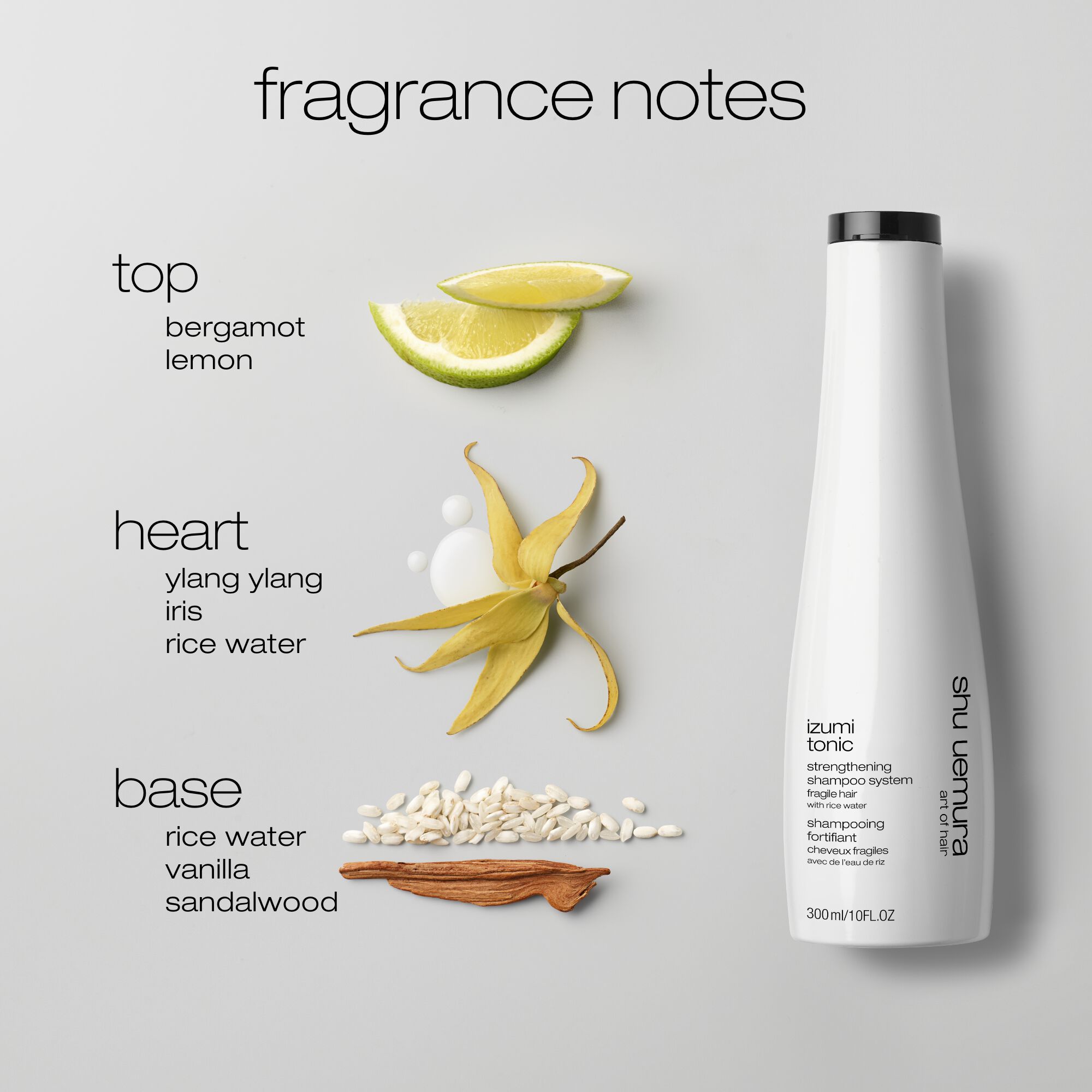 izumi tonic rice water shampoo | Shu Uemura Art of Hair