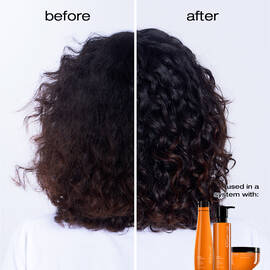 shu uemura art of hair urban moisture hydro-nourishing shampoo before after