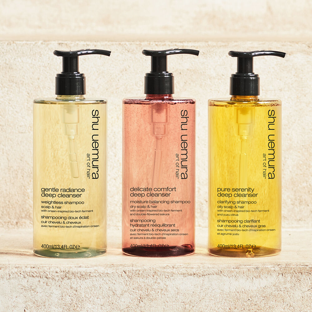 shu uemura art of hair delicate comfort deep cleanser group