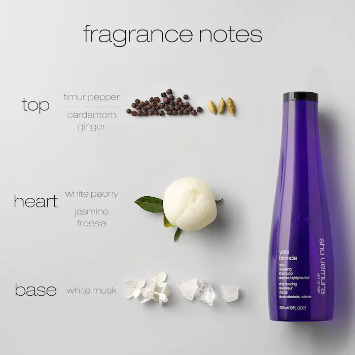 shu uemura yubi blonde glow revealing shampoo fragrance