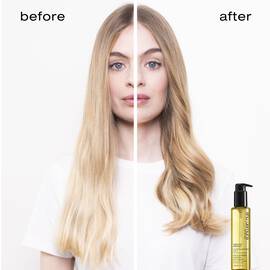 shu uemura art of hair essence absolue day + night hair care set before after