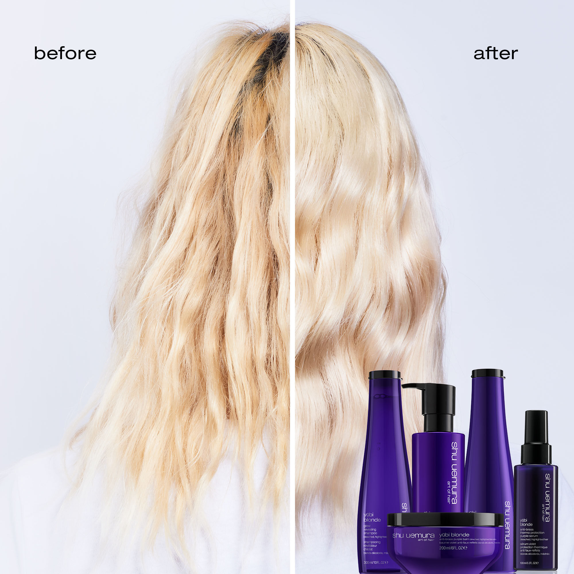 Yūbi Blonde Purple Hair Serum | Shu Uemura Art of Hair