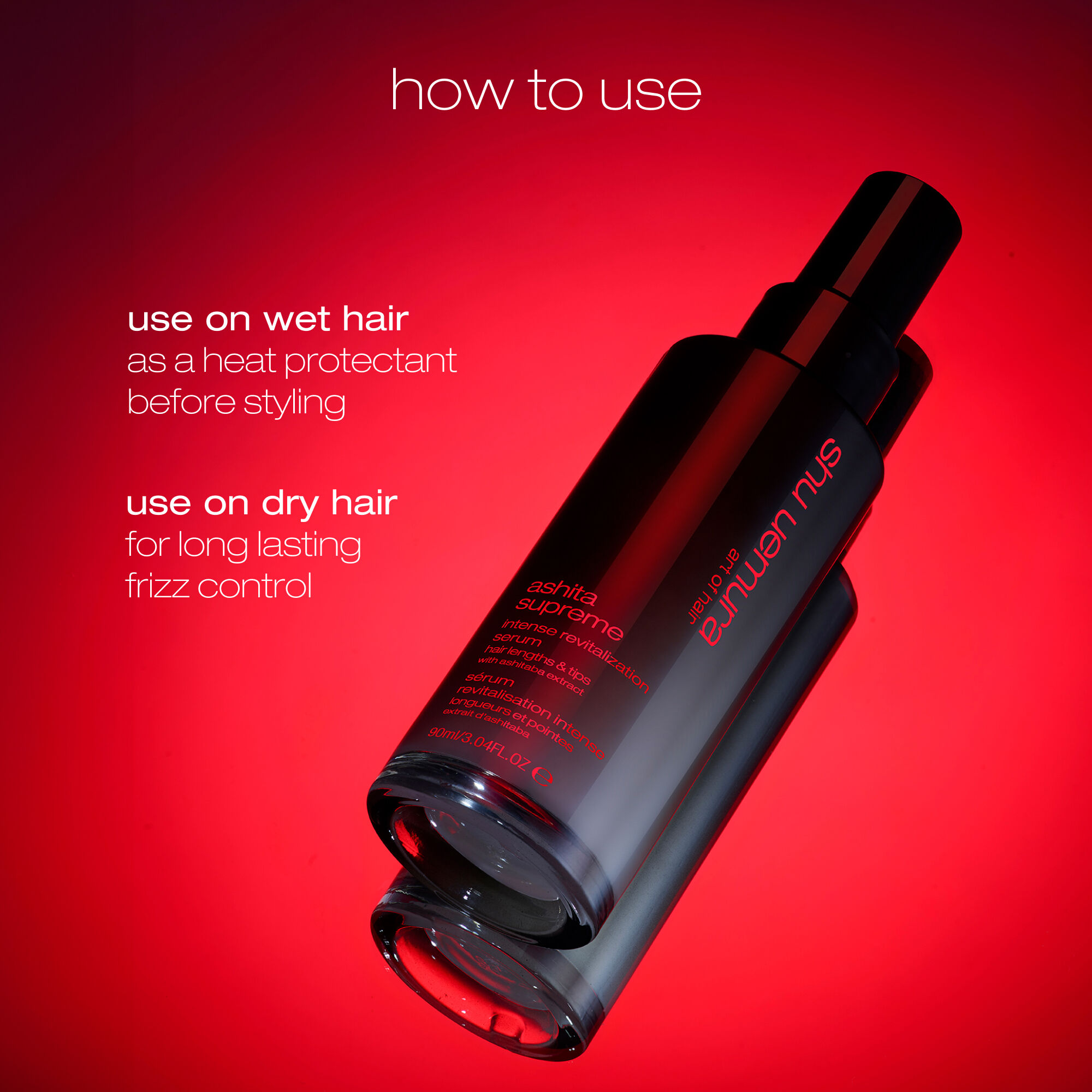 ashita supreme ultra smoothing hair serum