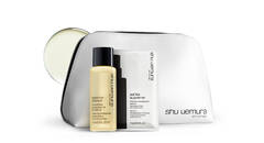 shu uemura art of hair exclusive offer complimentary pouch and sample duo with $85+ orders