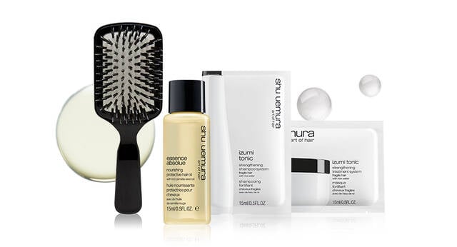 complimentary brush & sample trio