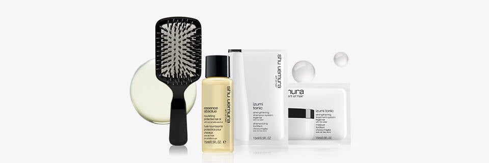 MINI BRUSH + SAMPLE DUO & EA DELUXE SAMPLE WITH $85+