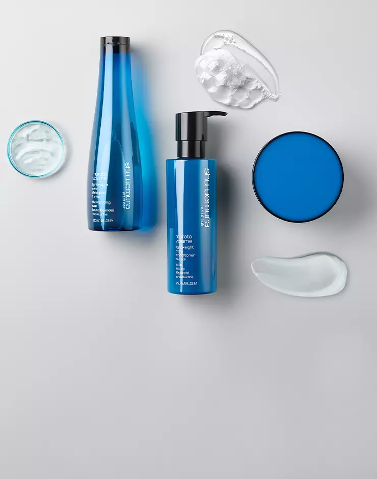shu uemura art of hair muroro volume collection for lack of volume