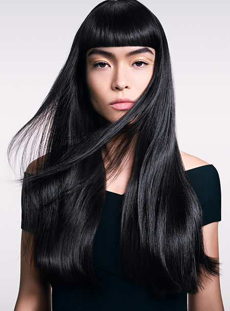 shu uemura ashita supreme long hair model with healthy hair