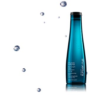 The all-new Muroto Volume Pure Lightness Shampoo for fine hair The all-new Muroto Volume Pure Lightness Shampoo for fine hair