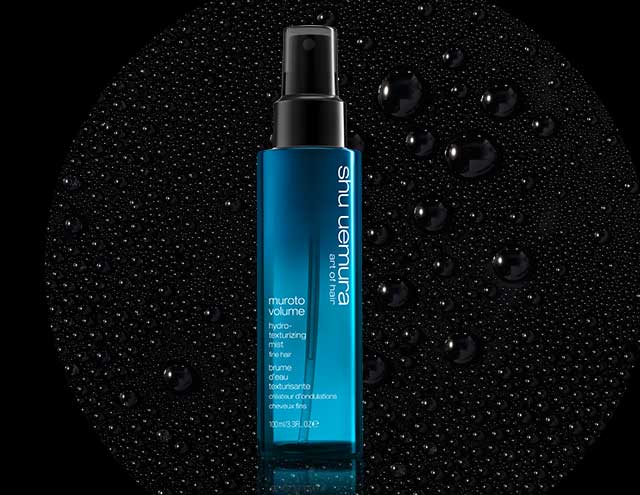 The all-new Muroto Volume Pure Lightness Hair Mist for fine hair The all-new Muroto Volume Pure Lightness Hair Mist for fine hair