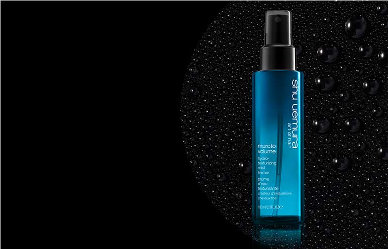 The all-new Muroto Volume Pure Lightness Hair Mist for fine hair The all-new Muroto Volume Pure Lightness Hair Mist for fine hair
