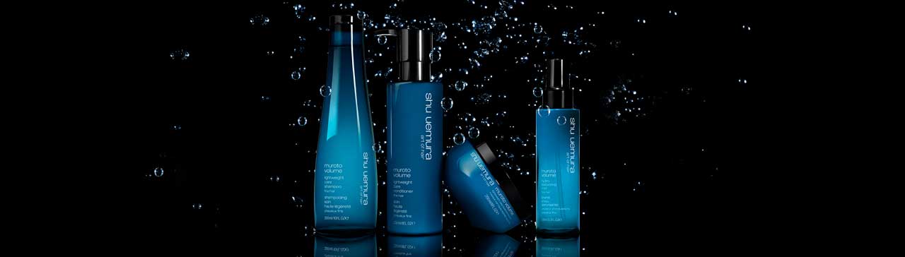 The all-new Muroto Volume hair care collection for fine hair The all-new Muroto Volume hair care collection for fine hair