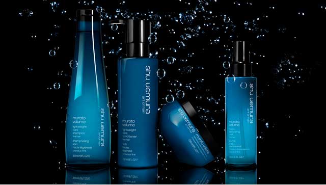 The all-new Muroto Volume hair care collection for fine hair The all-new Muroto Volume hair care collection for fine hair